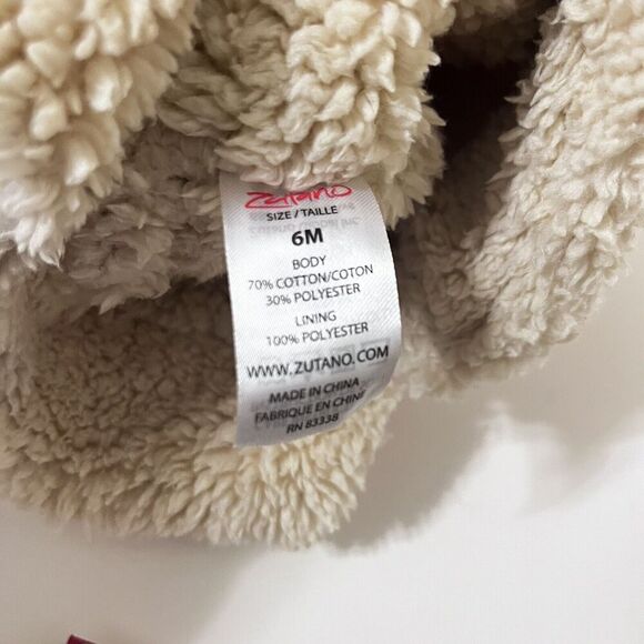 Zutano Cozie Furry Booties & Trapper Hat Set Baby Pink Girls Size 6 Months - Picture 5 of 12